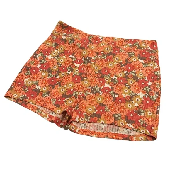 Colsie Retro Floral Pajama Shorts XL - Picture 3 of 6
